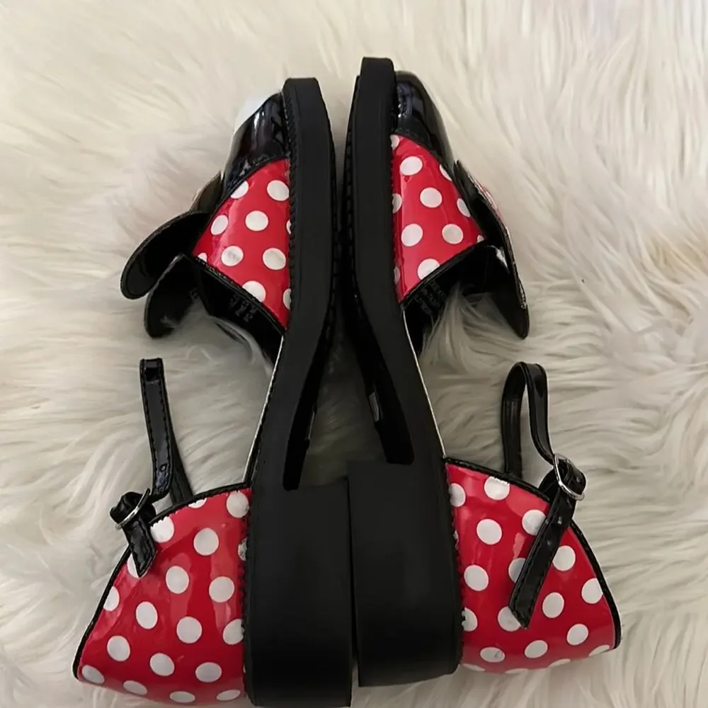 Disney | Minnie Mouse Mary Jane Block Heel Shoes Size 2-3